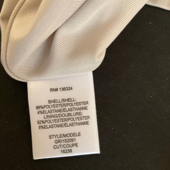 HALSTON HERITAGE Silver Metallic Halter Cocktail Dress sz. XSmall - Picture 6 of 6